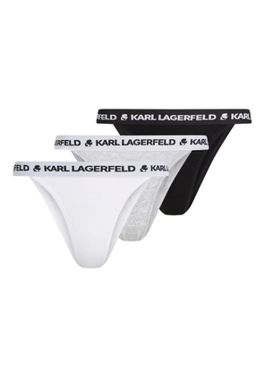 Karl Lagerfeld three-pack logo briefs - White