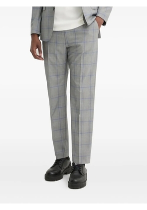 HUGO checked tailored trousers - Grey