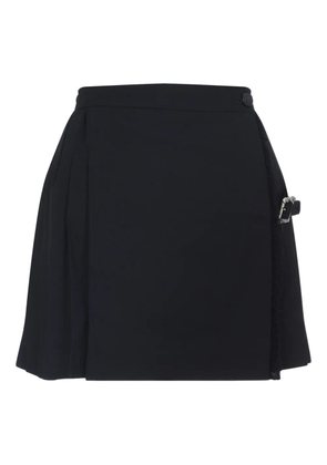 Enfants Riches Déprimés pleated buckle-fastening mini skirt - Black