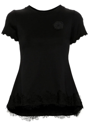 Viktor & Rolf Godet lace-trim T-shirt - Black
