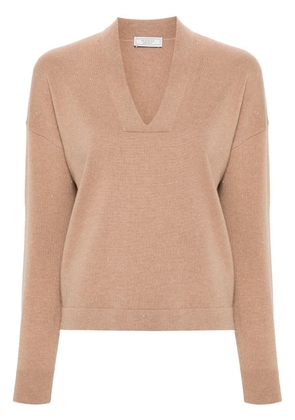 Peserico metallic-threading jumper - Brown