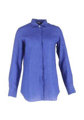 Loro Piana Pre-Owned linen long-sleeve shirt - Blue
