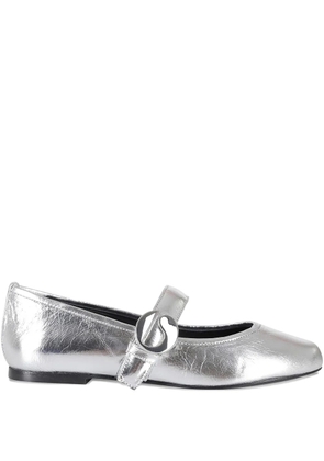 Coperni leather ballet flats - Silver