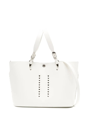 Toga leather tote bag - White