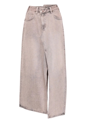 JNBY asymmetric-design cotton skirt - Pink