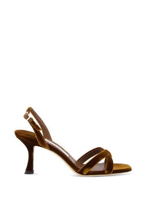 Jimmy Choo Elsy velvet sandals - Brown