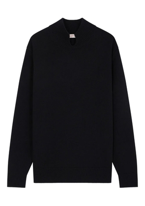 FURSAC high-neck split-neck sweater - Black