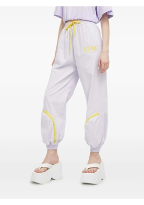Love Moschino drawstring track trousers - Purple