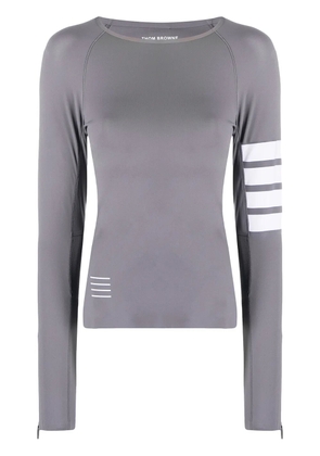 Thom Browne 4-Bar compression long-sleeve top - Grey