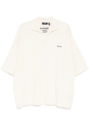 FIVE CM logo-embroidered polo shirt - Neutrals