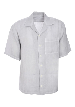 120% Lino short-sleeve linen shirt - Grey
