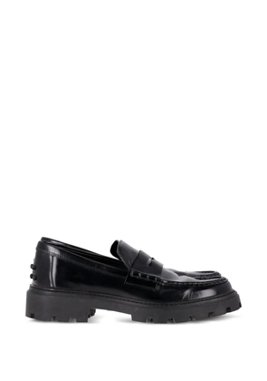 Tod's Vintage chunky leather loafers - Black