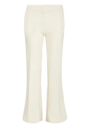 Giambattista Valli gabardine flared trousers - Neutrals