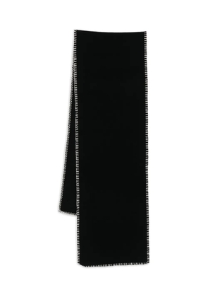 Karl Lagerfeld stitch-detail scarf - Black