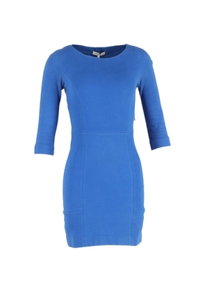 SANDRO crew-neck mini dress - Blue