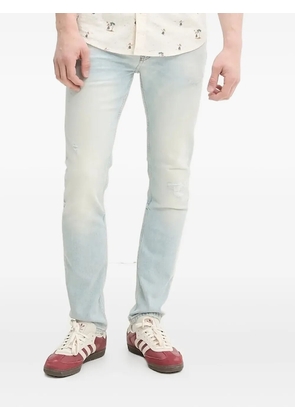 HUGO logo-plaque slim-fit jeans - Blue