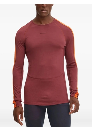 icebreaker long-sleeve stripe performance top - Red