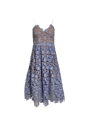 Self-Portrait Azaelea lace midi dress - Purple