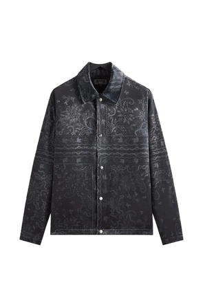 KITH panelled bandana overshirt - Black
