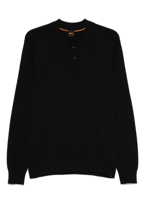 BOSS cotton-blend polo shirt - Black