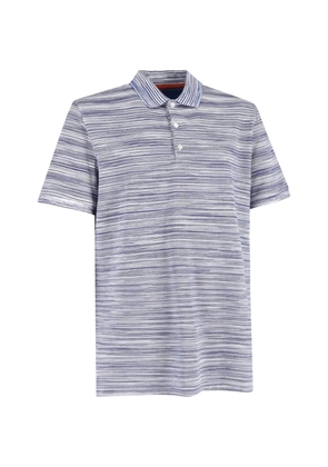 Missoni Pre-Owned slub short-sleeve polo shirt - White