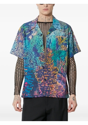 Billionaire Boys Club reef-print short-sleeve shirt - Blue