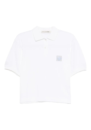 Joshua Sanders piquet smiley polo shirt - White