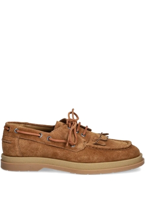 HUGO suede loafers - Brown