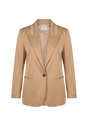 Forte Forte notched lapel single-button jacket - Neutrals