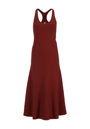 Gabriela Hearst racer-back silk midi dress - Red