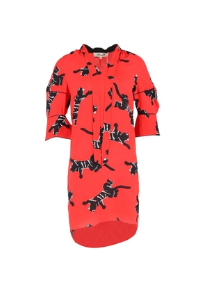 Diane Von Furstenberg Vintage printed mini dress - Red