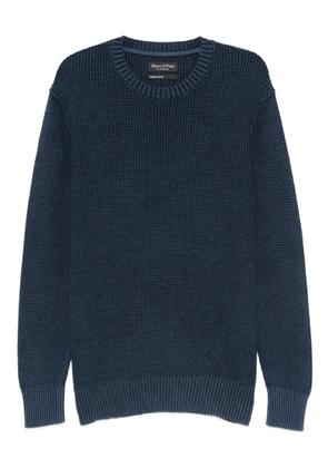 Marc O'Polo textured crew-neck jumper - Blue