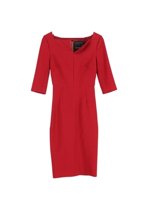 Roland Mouret crepe midi dress - Red