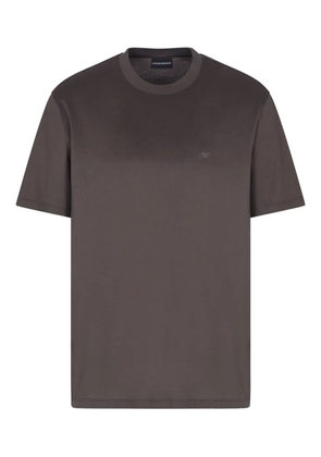 Emporio Armani eagle-logo crew-neck t-shirt - Grey