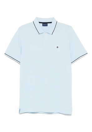 Gant logo-appliqué polo shirt - Blue