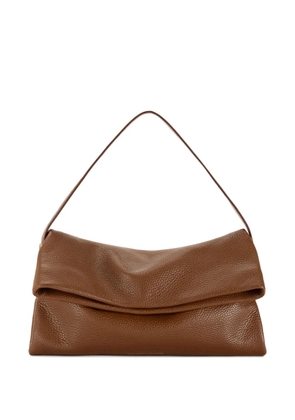 Elisabetta Franchi folded leather shoulder bag - Brown