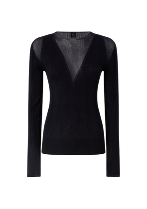 PINKO V-neck textured top - Blue