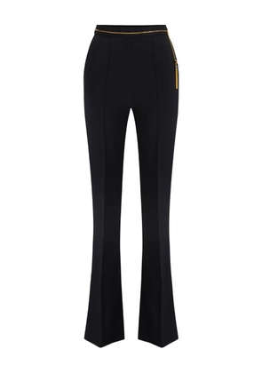 Elisabetta Franchi crepe flared trousers - Black