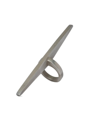 Parts of Four Sistema 3D-detail ring - Silver