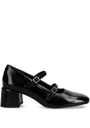 VAGABOND 55mm Adison double-buckle patent pumps - Black