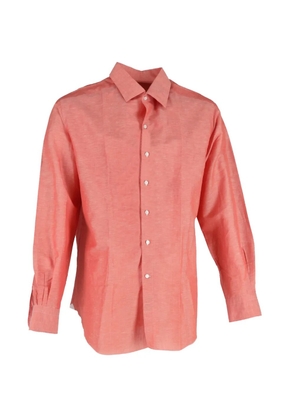 Loro Piana Pre-Owned linen long-sleeve shirt - Orange