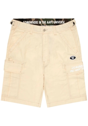 AAPE BY *A BATHING APE® logo-appliqué cargo shorts - Neutrals