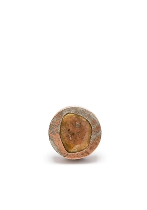 Parts of Four diamond-encrusted single earring - Pink