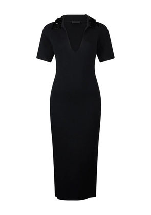 LIU JO sequin-embellished midi day dress - Black