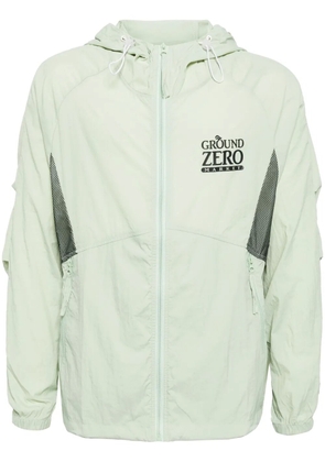 Ground Zero logo-print lightweight jacket - Green