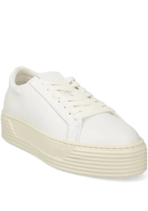 Copenhagen platform lace-up trainers - White