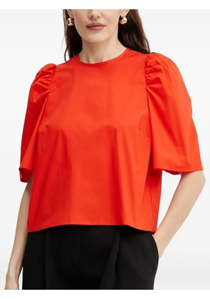IVY OAK Elisabeth Ann puff-sleeve top - Red