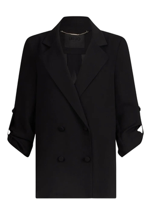 LIU JO Envers satin blazer - 22222 BLACK