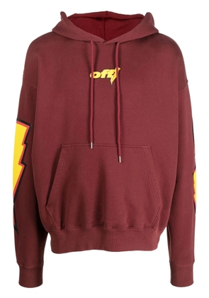 Off-White Thunder Stable skate hoodie - Red