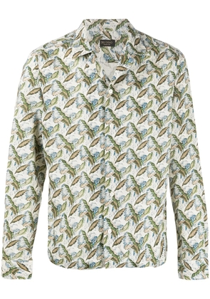 Dell'oglio foliage print shirt - Neutrals